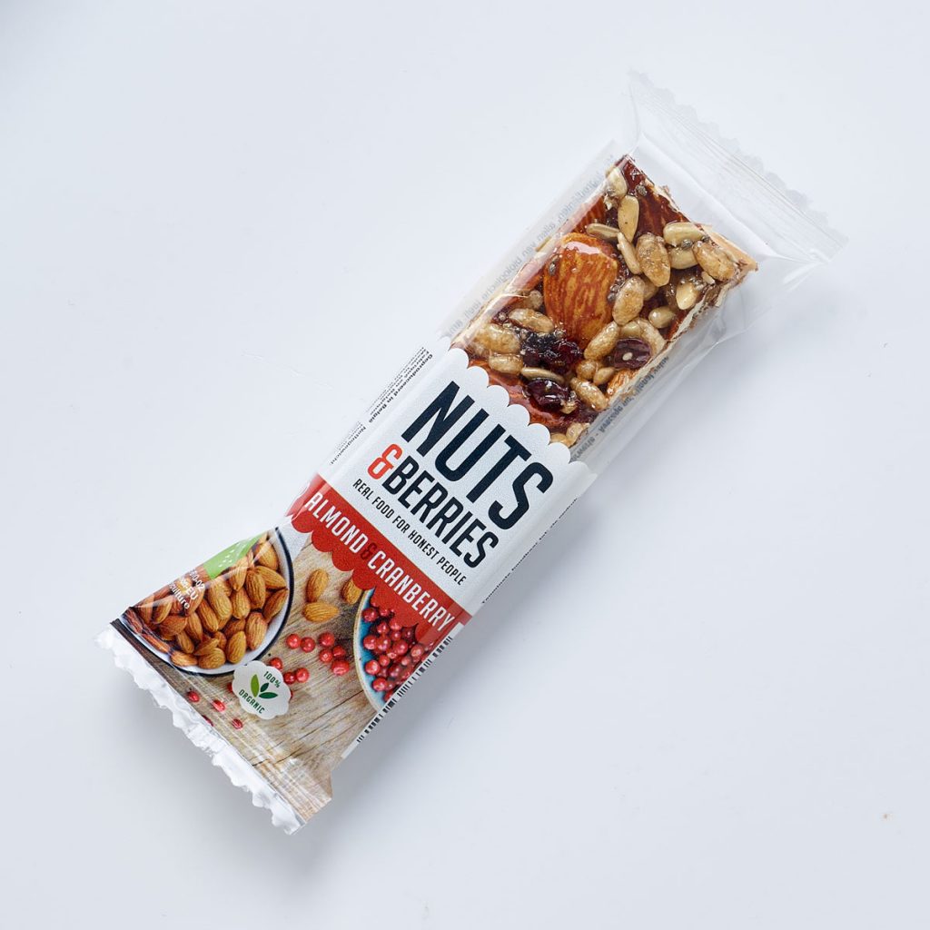 Picture of 有機杏仁紅莓香脆果仁棒 (30g)   Nuts Bar -Almond & Cranberry