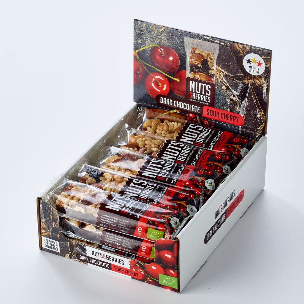 Picture of 有機朱古力酸櫻桃香脆果仁棒  Dark Chocolate Nuts Bar - Sour Cherries (原箱優惠 Case offer）