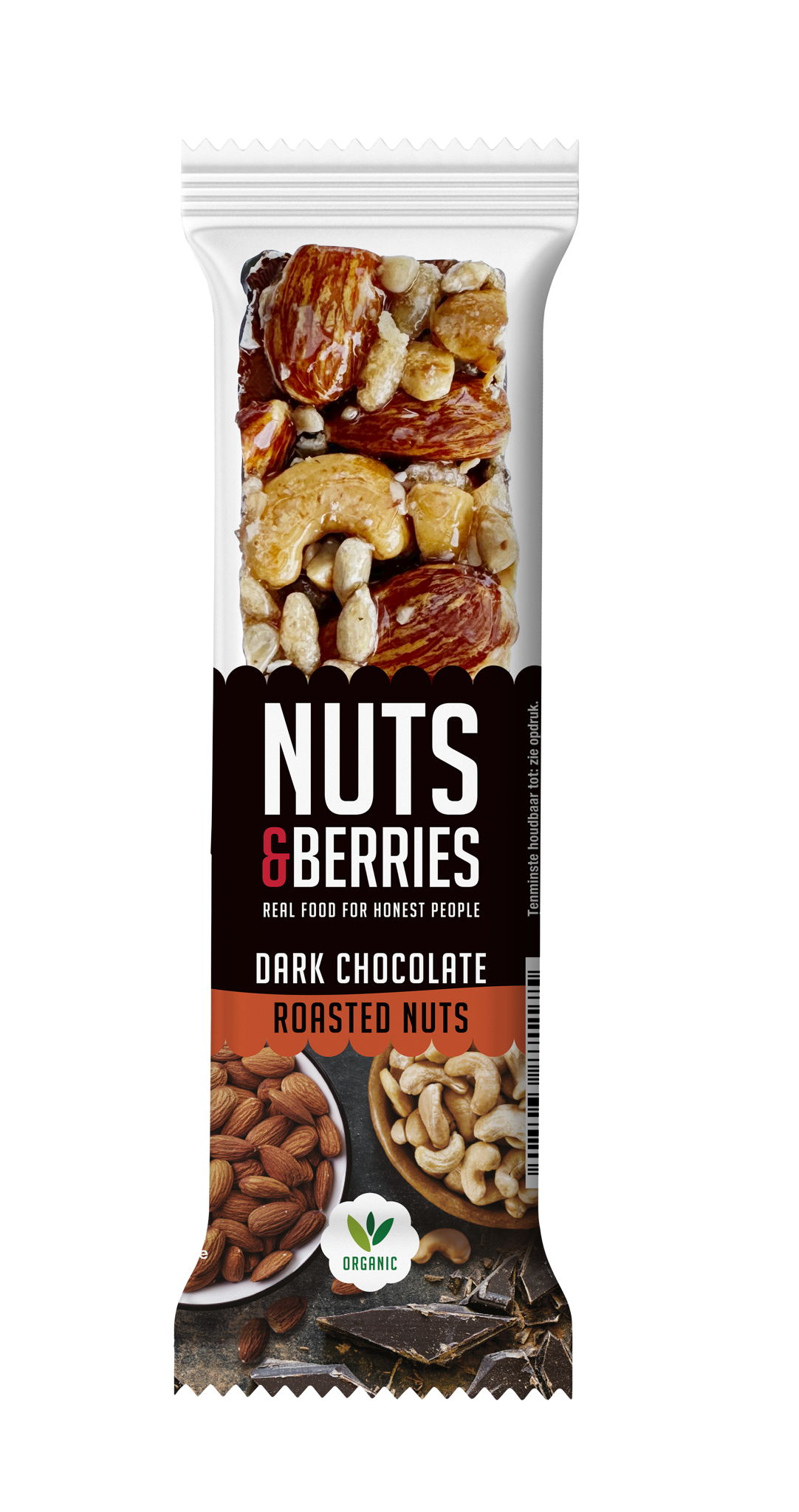 Picture of 有機黑朱古力原味香脆果仁棒  Dark Chocolate Roasted Nuts Bar 